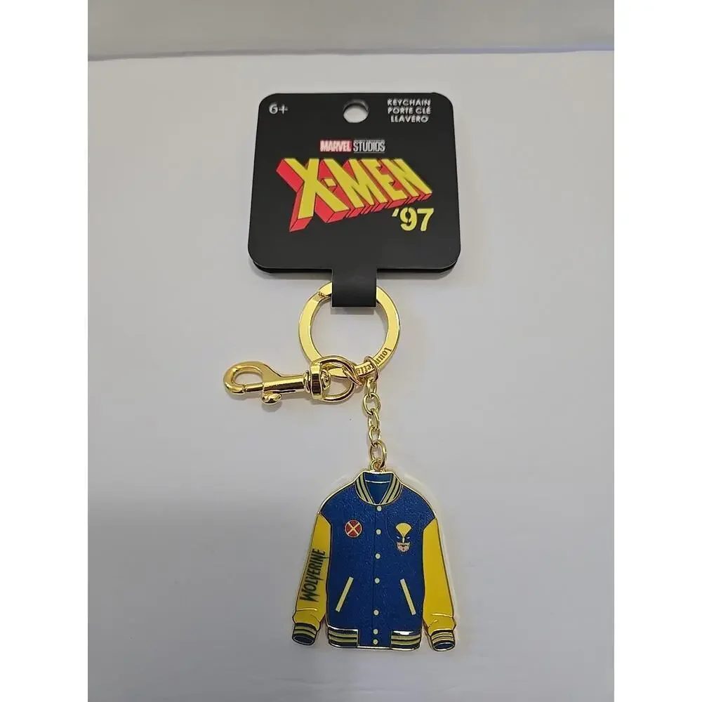 Marvel X-Men '97 WOLVERINE Keychain Loungefly NEW Varsity Jacket